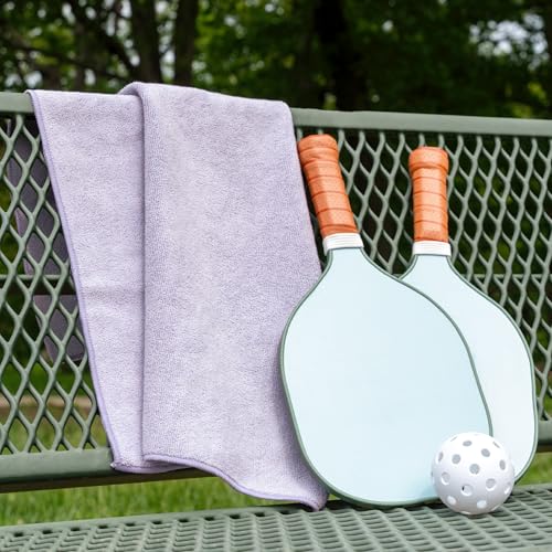S&T INC. Microfiber Gym Towels, Yoga Towel for Home and Gym Bag, 16 Inch x 27 Inch, 3 Pack - color: Purple