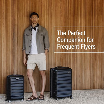 Samsonite Omni 2 28-Inch Large Checked Hardside Luggage with 360° Spinner Wheels - Scratch Resistant Hardshell - TSA Lock - Expandable Polycarbonate Shell for Lightweight Travel - Midnight Black - color: Midnight Black, size: Checked-Large Spinner