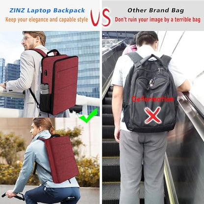 ZINZ Slim & Expandable Laptop Backpack 15 15.6 16 Inch Case, Water Resistant Travel Backpack Compatible with MacBook Pro/Neo 16" 15", Dell XPS 15 16 and Most 15" 15.6" 16" Notebooks，R01D02 - color: R01d02, size: 15"-16"