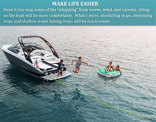 Boat Bungee Dock Lines, Boat Bungee Anchor Lines, Boat Bungee Anchor Rope, PWC Anchor Line, PWC Accessories, Jet Ski Accessories - size: 14-50 feet Anchor Rope, style: Pack Of 1