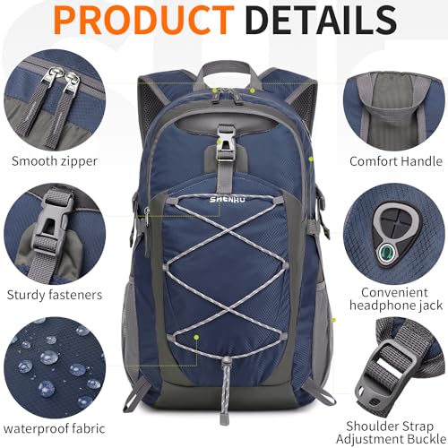 40L Hiking Backpack Lightweight Daypack Waterproof Travel Camping Backpack for Men Women Sport Packable - color: A5-royal Blue