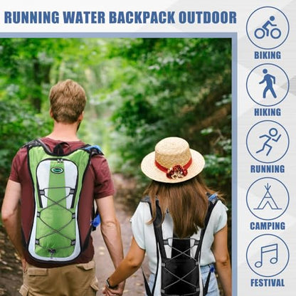Chunful Hydration Backpack with 2L Water Bladder, Lightweight Hydration Pack Outdoor Water Backpack for Men Women Running Cycling Biking Climbing - color: Stylish Color