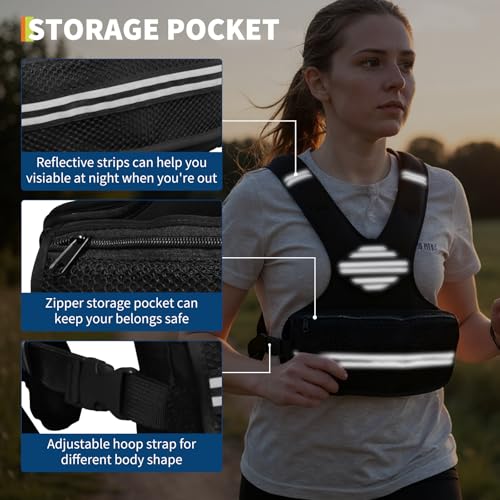 Adjustable Weighted Vest, Neoprene Weight Vest for Jogging,Walking, Running with Reflective Strips and Mesh Pockets - size: 4-20 LBS