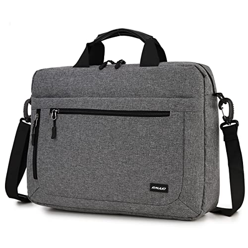 RAVUO Laptop Bag for Men, Water Resistant 17inch Laptop Messenger Shoulder Bag Business Satchel Briefcase with Adjustable Shoulder Strap Grey - color: 17inch--grey