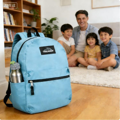 Lightweight Travel Backpack, Casual Daypack, Durable Commuter Bag, Adjustable Shoulder Straps, for Work, Hiking(Light Blue)