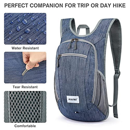 G4Free 10L/15L Hiking Backpack Lightweight Packable Hiking Daypack Small Travel Outdoor Foldable Shoulder Bag - color: Dark Blue, size: 15L