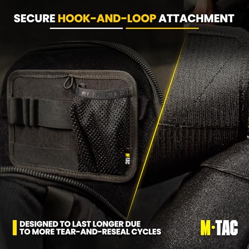 M-Tac Tactical Bag Insert Modular Organizer Utility Admin Pouch Hook Fasteners - Key Holder - color: Black