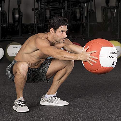 Champion Sports Rhino Promax Wall Balls - Soft Shell Non-Slip Grip for Weightlifting, Plyometrics, Cross Training, & Home Gym - style: 8 LBS