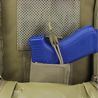 Medium Backpack with Pistol Retention System, Desert Python, Concealed Carry Capability with MOLLE Webbing Exterior for Modular Gear Expansion - color: Desrt Python