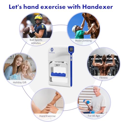 Grip Strength Tester, Digital Hand Dynamometer FDA Registered with Backlit LCD for Grip Strength Testing and Training