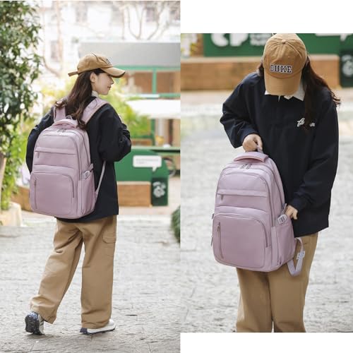 KBTYE Cute School Backpack for Women Men Casual Travel Laptop Backpack Aesthetic Lightweight College Bookbags for Kids(Purple) - color: Purple