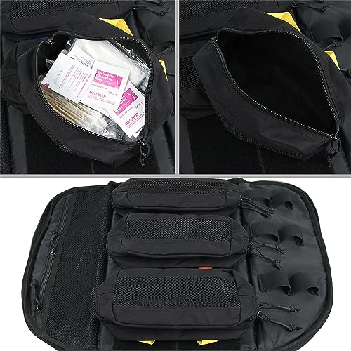EXCELLENT ELITE SPANKER Medical Backpack Tactical Knapsack Outdoor Rucksack Camping Survival First Aid Backpack（Black） - color: Black