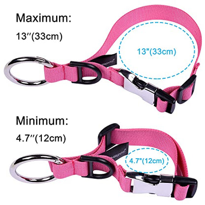 Wisdompro Jacket Gripper Strap, Add a Bag Luggage Straps Baggage Suitcase Belts Travel Accessories with Hook and D-Ring - Make Your Hands Free, Easy to Carry Your Extra Bags - Hot Pink - color: Hot Pink