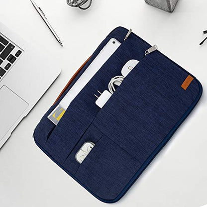 KINGSLONG 13.3 inch Laptop Sleeve Bag, Slim Shockproof Handbag, Computer Carrying Case Cover Compatible with MacBook Air/Pro,Acer Asus Dell HP Blue - color: Blue, size: 13 inch