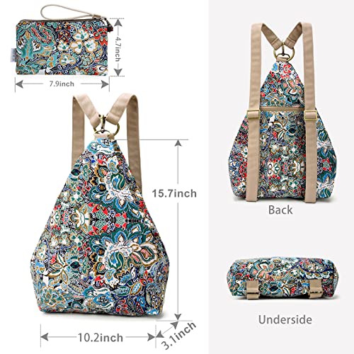 Black Butterfly Premium Backpack for Women, Bohemia Style Fashion Casual Daypack Backpack, Small Backpack Purse (02-blue Plus) - color: 02-blue Plus