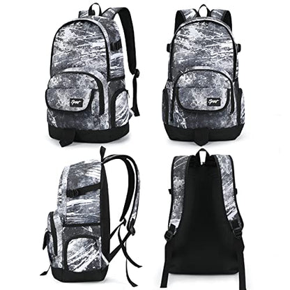 rickyh style School Backpack Travel Bag for Men & Women Lightweight College Back Pack with Laptop Compartmen - color: 04 Ink