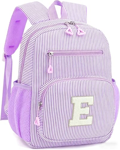 Mini Toddler Backpack for Girls 2-4, Cute Personalized Preschool Kindergarten Backpack for Kids Birthday Gifts (Purple E) - color: Purple, size: Mini-12"H(not fit folder）, style: E