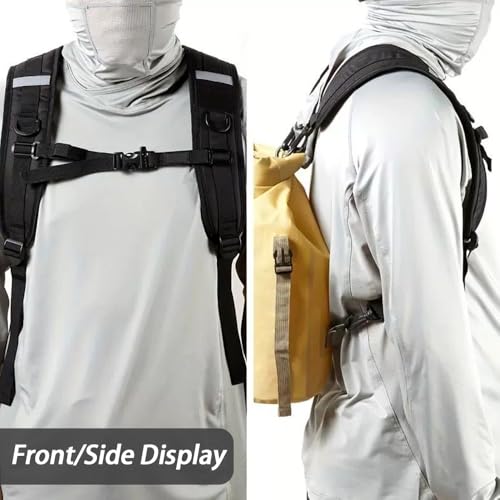 Backpack Straps, Adjustable Backpack Replacement Straps, Backpack Shoulder Strap with Plastic Clips