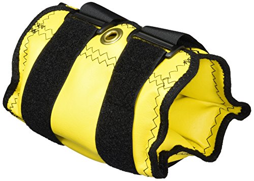Sammons Preston - 44064 Cuff Weight, 7 lb, Yellow, 2 Velcro Strap & D-Ring Closure, Grommet for Easy Hanging, Lead Free Steel Ankle & Wrist Weights, For Strength Building & Injury Rehab, Sold Individually - style: 7 lbs.