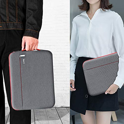 Voova Laptop Sleeve Case 15.6 16 Inch with Handle, 360° Protective Waterproof Slim Computer Bag Cover Compatible with MacBook Pro M2/M3/M4 16, HP Acer Lenovo Yoga ThinkPad Asus Laptop, Grey - color: Grey, size: 15.6-16 Inch