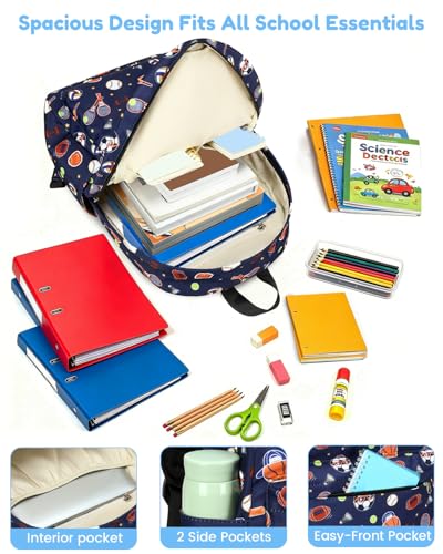 CAMTOP Preschool Backpack for Kids Boys Girls Toddler Backpack Kindergarten School Bookbags for Age 3-8 (Blue Classic Balls) - color: Blue Classic Balls