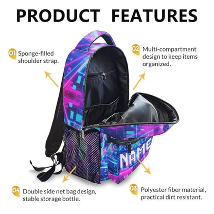 Boys Backpack Gaming Backpacks Personalized Name for Kids Toddler, Large Capacity Cat Bookbag for School Travel Outdoor - color: Pink
