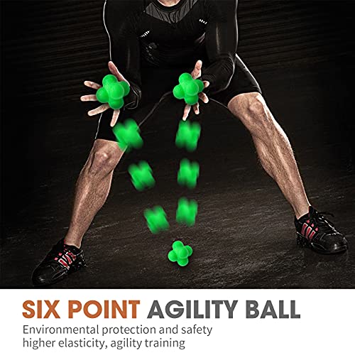 AIRLAXER Reaction Ball,Reflex Ball for Hand Eye Coordination Training,2.83 inch,Pack of 3-Orange,Blue,Grey.