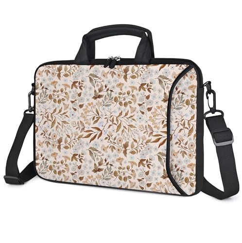 RICHEN 17 inch Laptop Shoulder Bag Carrying Case with Handle Fits 15.6/16/17/17.3/17.4 inch Laptop Notebook (Sicilian Flowers, 16-17.3 inch) - color: Sicilian Flowers