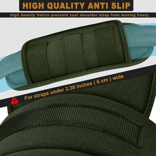 ZINMARK 2-Pack Tactical Shoulder Pad with Ultra-Thick Cushion for Vest Shoulder Straps and Backpacks, Comfort and Breathable - color: Army Green