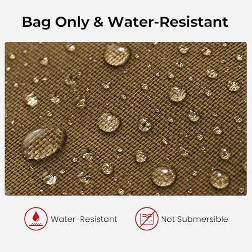 Piscifun Fishing Backpack with Rod Holder, Lightweight Sling Bag Storge Gear and Equipment - color: Khaki, size: Standard, style: Urban