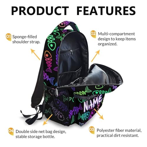 Kids School Backpack, Custom Shark Backpacks, Boys Gift, 17 Inch Personalized Colorful Boys Bookbags for Elementary Kindergarten School Travel Picnic - color: Color-4