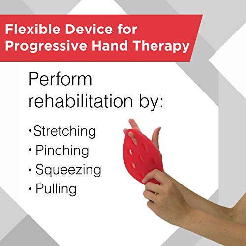 TheraBand - 11853 Hand Xtrainer, Non-Latex Hand Exerciser for Progressive Hand Therapy, Strengthen Fingers, Hands and Forearms, Grip Trainer, Strengthener, Helps Relieve Joint Pain, Red, Soft, Beginner - color: Red - Soft, style: Xtrainer