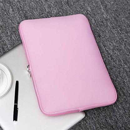 RAINYEAR 11-11.6 Inch Laptop Sleeve Protective Case Soft Carrying Cover Compatible with MacBook Neo A18 11.6" MacBook Air for 11" Notebook Tablet Chromebook (Pink) - color: Pink, size: 11"-11.6"