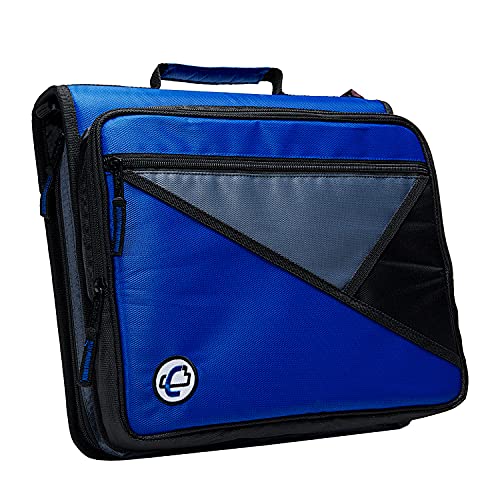 Case-it School Zipper Binder | 2-Inch O-Rings | 350-Sheet | LT-007 Blue - color: Blue, size: 1 Pack