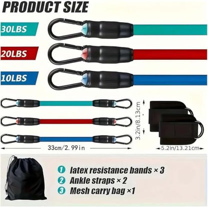 Ankle Straps for Cable Machines Women, Adjustable Ankle Resistance Bands with Multiple Strength Levels for Leg Workouts