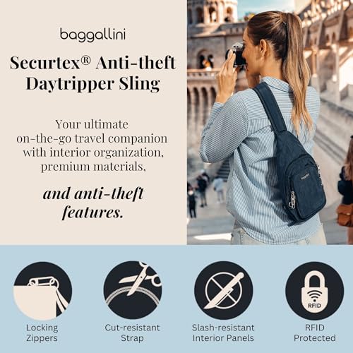 Baggallini Securtex Anti-Theft Daytripper Sling - color: Thyme