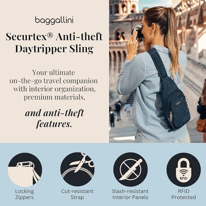 Baggallini Securtex Anti-Theft Daytripper Sling - color: Thyme