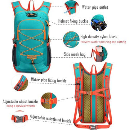 Lightweight Cycling Hydration Backpack,Large Capacity Pack for Travel,Hiking,Climbing,Skiing,Running Daypack for Men Women (Grey) - color: Grey