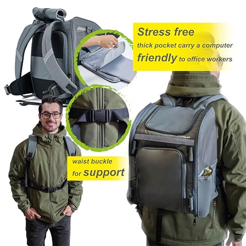 Expandable Pet Carrier, Airline-Approved Foldable and Detachable Backpack, Fits 13lbs Cat&11lbs Small Puppy Dog, for Car Travel,Camping and Emergency Transportation and Shelter (Grey)