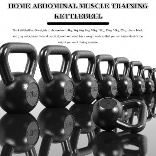 Kettlebell Weights Home Abdominal Muscle Training Kettle Bells, Men's Squat Solid Pure Iron Kettle Ball, Gym Sports Equipment(15kg)