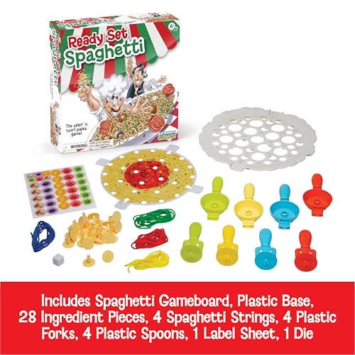 Ready Set Spaghetti Board Game – Kids Games, Family Game, Multi-Player, Board Games for Family Night, Preschool Toys, Hand-Eye-Coordination Game, Ages 6+ - style: Ready Set Spaghetti