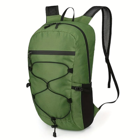 Foldable Hiking Daypack, Compact And Portable Outdoor Sports Backpack, Suitable for Hiking, Travel, Commuting, And Fitness. (Green) - color: Green