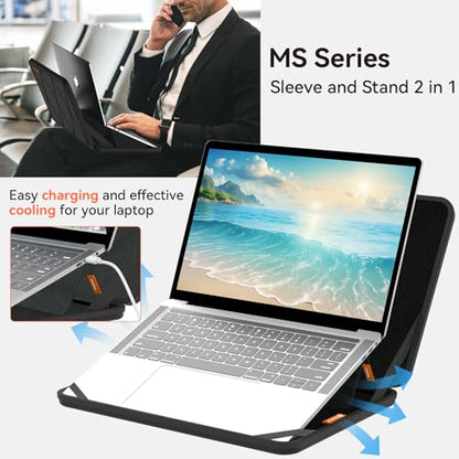 Smatree MS74 Hard EVA Protective Sleeve with Stand Compatible for 15 inch Microsoft Surface Laptop 7, for 15 inch Microsoft Surface Copilot+ PC 2024 Laptop Bag