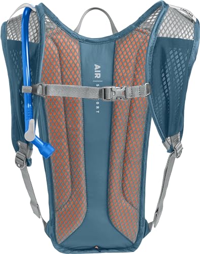 CamelBak Rogue Light 7 Hydration Backpack with Crux Reservoir, Lightweight Ventilated Design for Biking and Hiking - color: Moroccan Blue