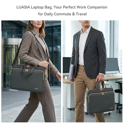 Laptop Bag Case for Women Men Messenger Briefcase Bag, 17 17.3 Inch - color: Heather Grey, size: 17.3 inch