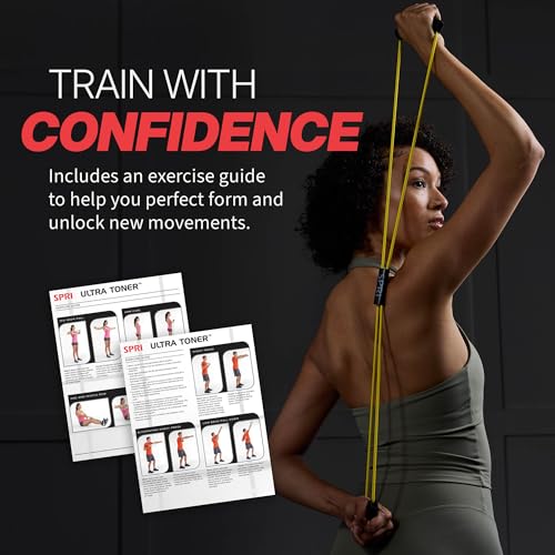 SPRI Ultra Toner Figure 8 Resistance Band with Padded Handles Great for Stretch, Exercise, Fitness Training, Yoga, Resistance Weights, Therapy, Gym or Home Workout Equipment. - style: Multi-Pack