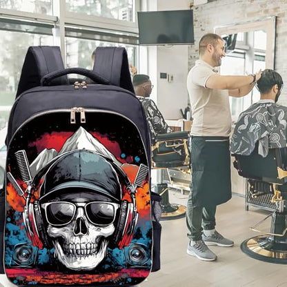 Large Barbers bags for Clippers and Supplies Makeup Backpack Bag Organizer for Hairstylists Bookbag for Travel Tools Bag for Men