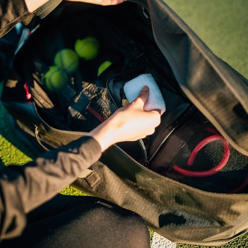Cancha Racquet Bag Pro, Modular Water-Proof 6-Racket Tennis Bag, Lightweight, Water-Resistant Design, Spacious Multi-Compartment Storage, Ideal for Travel & Sport Black