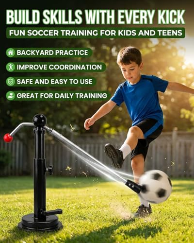360 Soccer Trainer Solo Practice Equipment Adjustable Waist Belt Elastic Cord Ball Control Dribbling Passing Shooting Touch Training Aid Youth Kids Teens Adults - color: White
