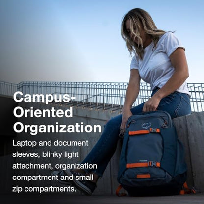 Osprey Proxima 30L Campus Laptop Backpack - Everyday Bag with Tech Storage, Bottle Pockets & Comfortable Carry, Black-Shale Grey - color: Black-shale Grey